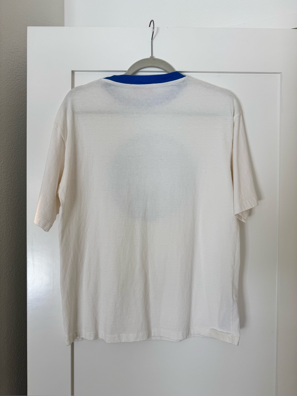 Simon Miller Mango White T-Shirt with Blue Graphic Ringer Size S - Picture 2 of 4